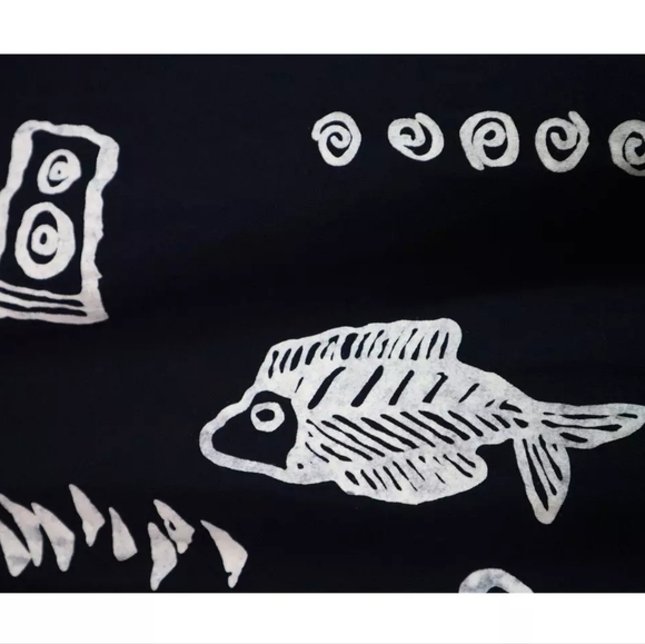 BLUE SHARK Fish Print Shift Tunic Dress EUC - Picture 9 of 12